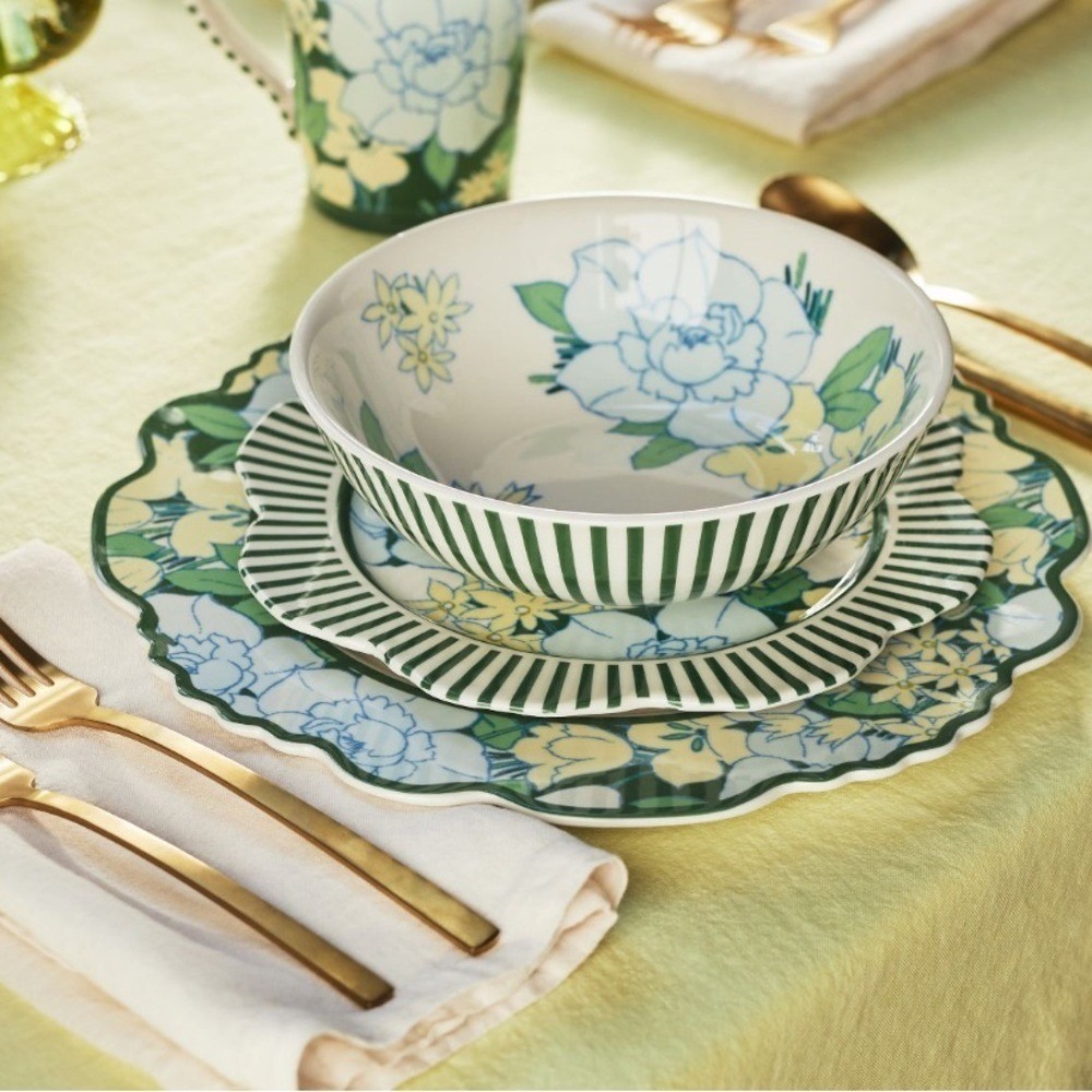 Green Lyla Dinner Plates